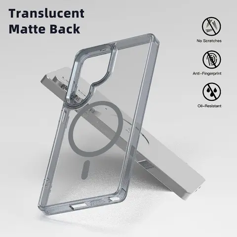 HISTORYOO For Samsung Galaxy S26 S25 Ultra S24 Plus S23 S22 Clear Soft TPU transparent Cover Compatible With  Magsafe Magnetic Support wireless Charging shockproof Minimalist Case