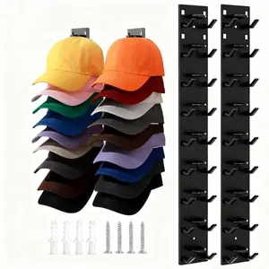 Non perforated adhesive baseball cap storage rack cap Cap Organizer