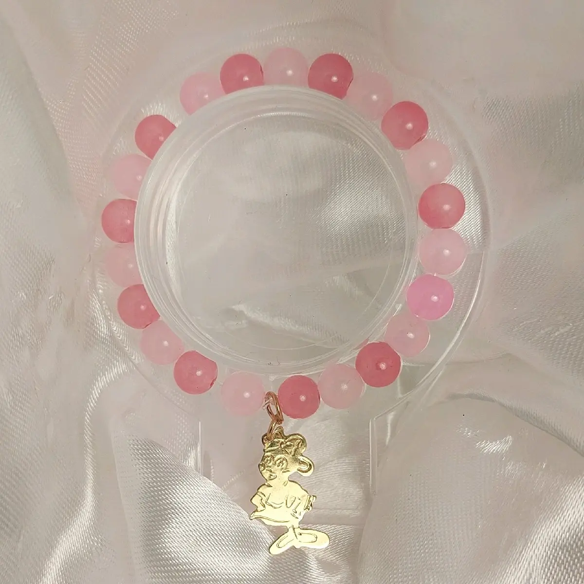 elastic micky mouse in pink bracelet Female