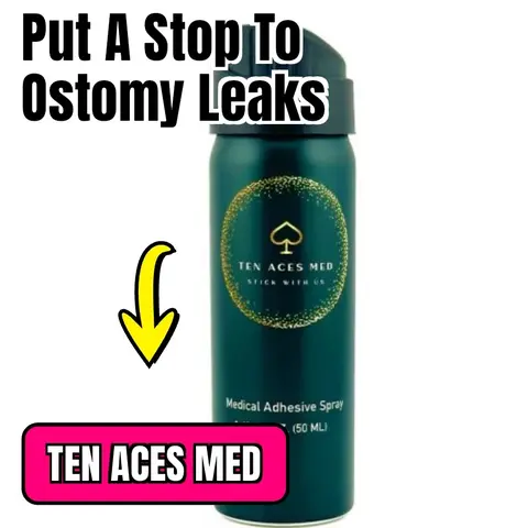 Ten Aces Medical Adhesive Spray for Ostomy Skin Barriers - Travel TSA-OK, Prevents Ostomy Leaks for Enhanced Daily Living