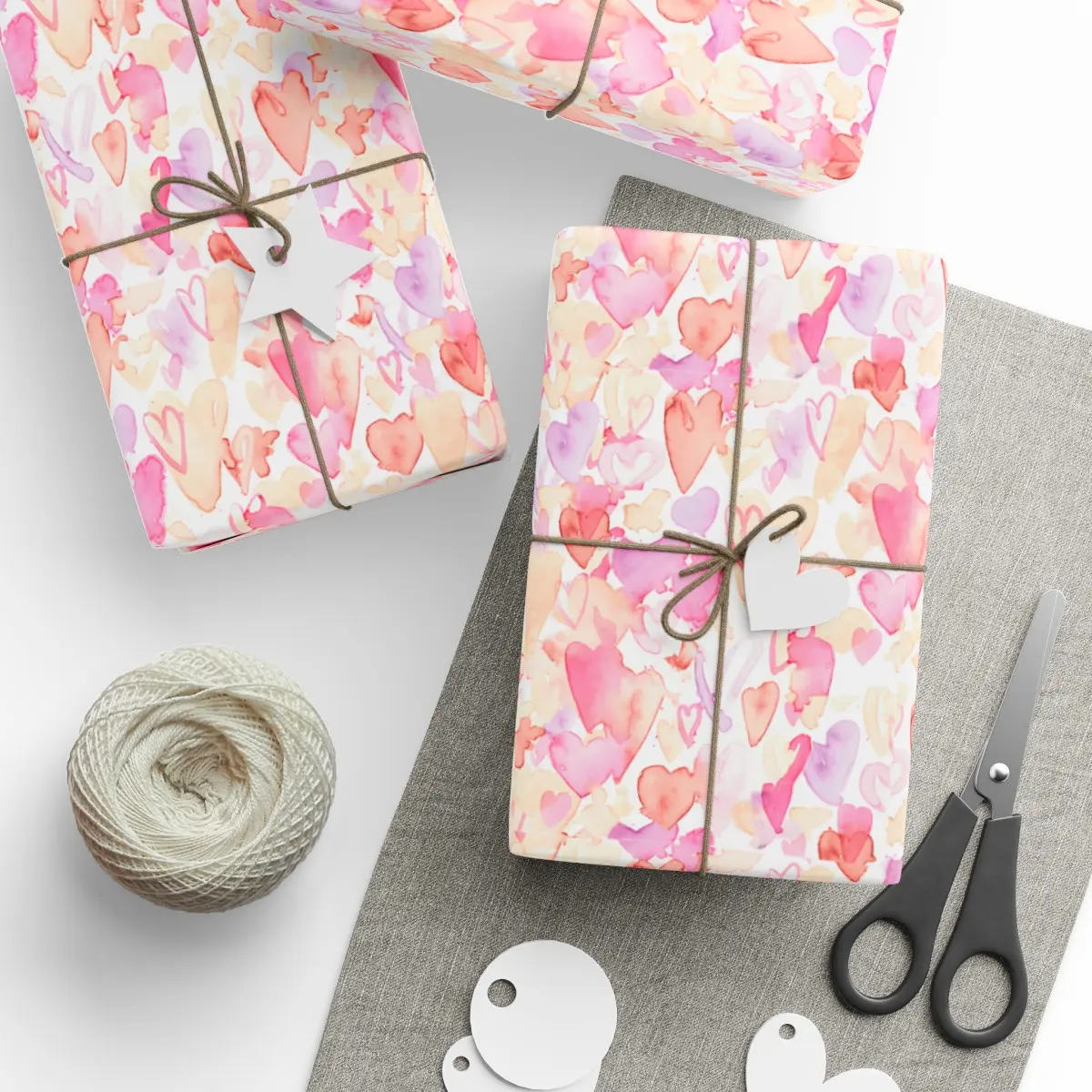 Pastel Valentines Wrapping Papers