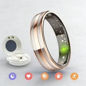 New 6.3mm Thin Smart Ring Health Monitor Smartring Outdoor Waterproof Ring Heart Rate Body Temperature Monitoring Sports rings