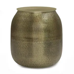 Simplihome Side Table, Griffen, Antique Gold