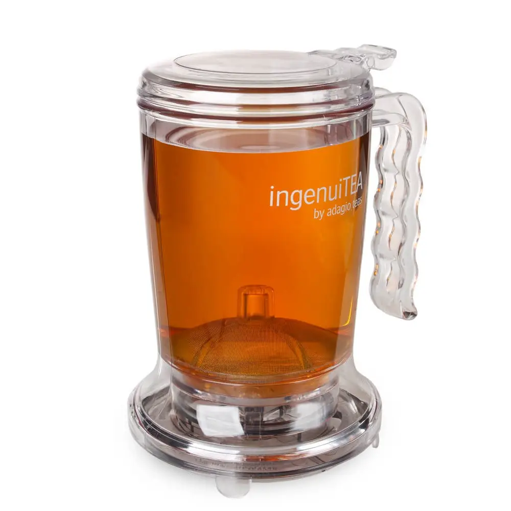 IngenuiTEA Teapot with Stainless Steel Filter Basket - 16oz Capacity Serving Kit...
