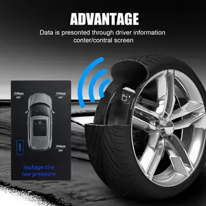 4PCS 315MHz TPMS Tire Pressure Sensor for Chevy GMC Buick Cadillac | OE 13516164 13598772 Replacement | Tire Air Monitor System Valve Stem Kit | Fix Tire Pressure Light | Auto Parts Car Accessories