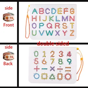 Mini Dual-Use Capital Letter Number Symbol Tracing Board, 26 Alphabet Practice Board, Home Leisure Early Education Toy, Ideal Gift