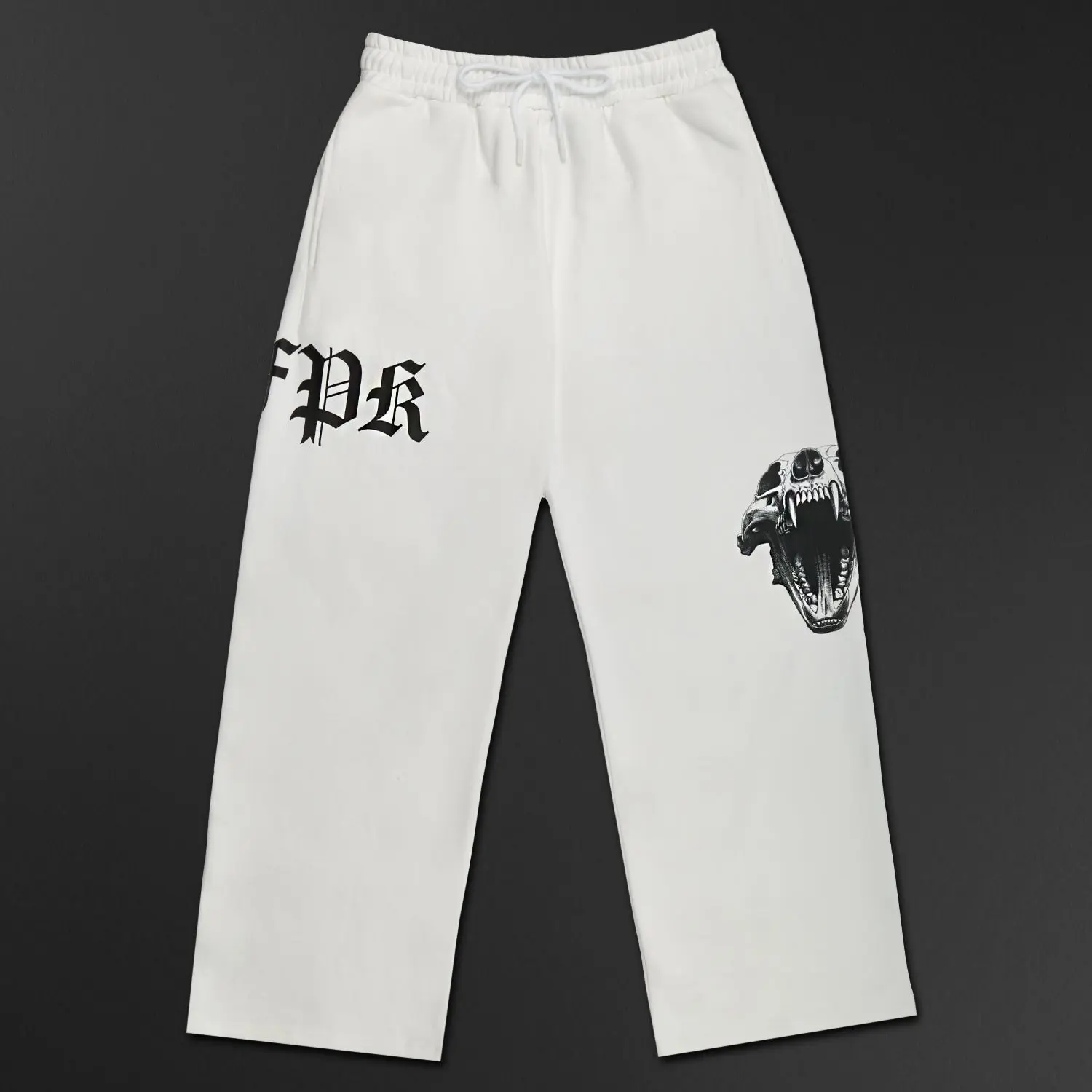 Forever White Wide Leg Sweat Pants