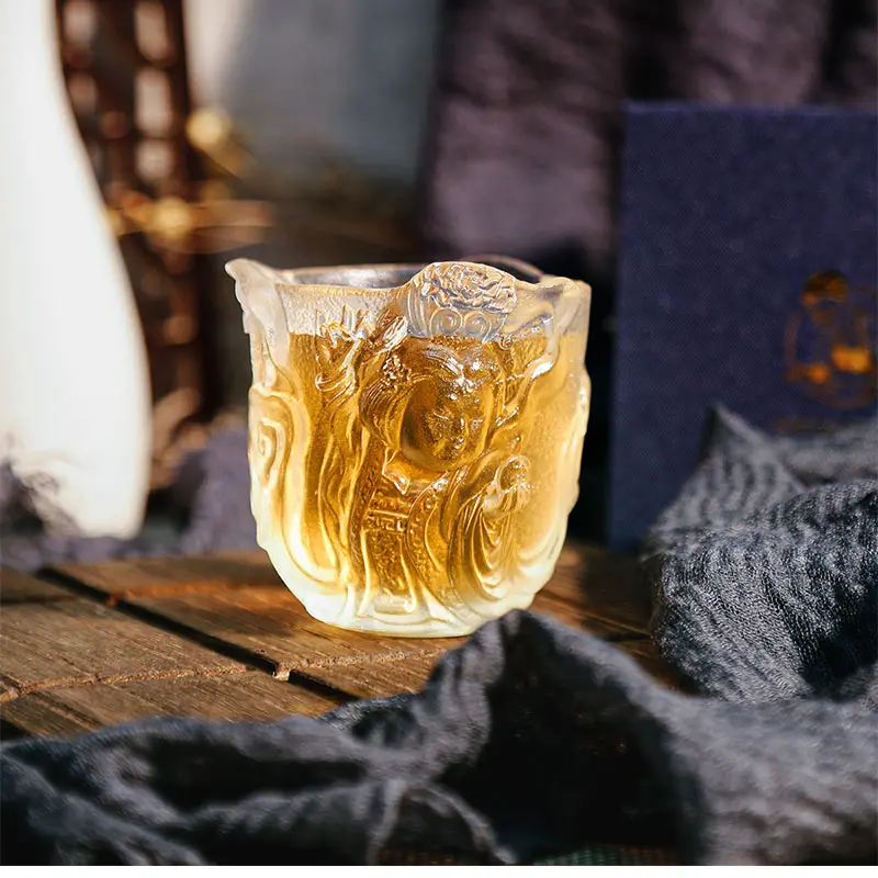 Ching Master | Unique Matte Master Crystal Glassware Teacup