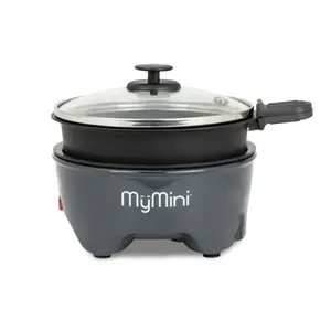 MyMini 5-inch Noodle Cooker & Skillet Electric Hot Pot, Blackberry