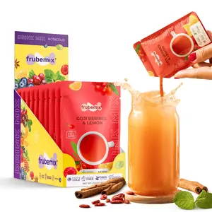 Goji Berries & Lemon Drink Mix – Honey Sweetened, Purée-Based | No Artificial Flavors | Sparkling Refreshers, Cocktails & Mocktails | Hot or Iced