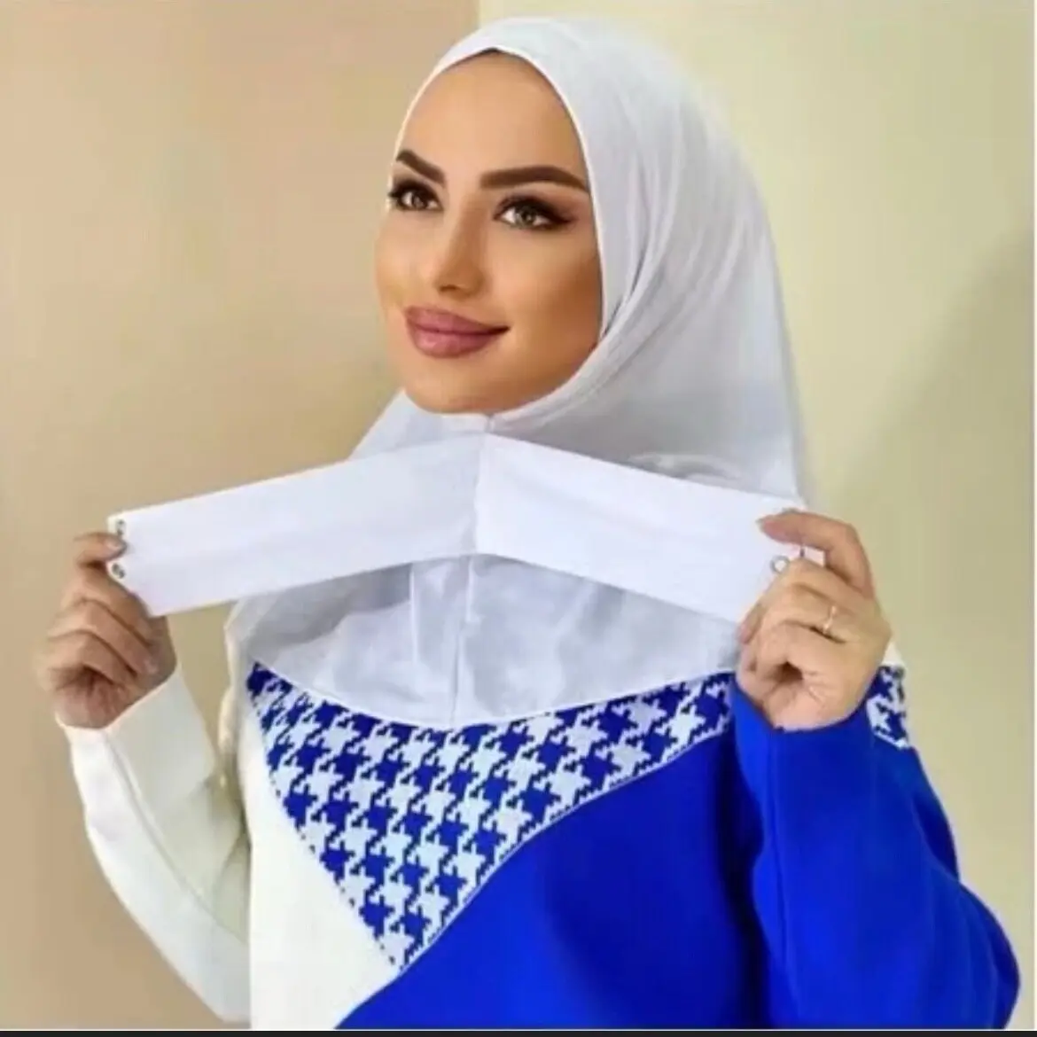 Instant Hijab, Ready To Wear ,Sports Hijab, Scarf ,Jersey Hijab,Headscarves/Solid Color Front Tied Hijab /Ninjacap/underscarf