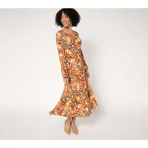 Attitudes by Renee Regular Como Jersey Midi Dress