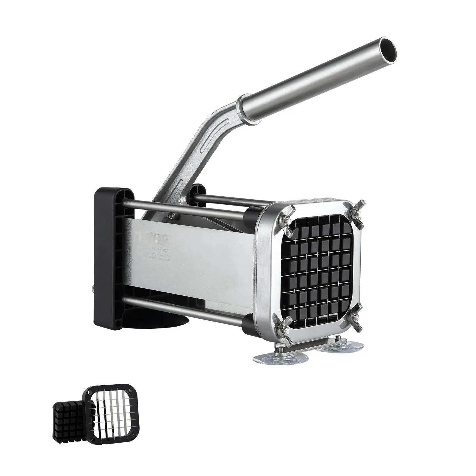 【Summerfinds】VEVOR French Fry Cutter,  Potato Slicer with 1/2-Inch Stainless Steel Blade, Manual Potato Cutter Chopper with Suction Cups, Great for Potato, French Fries, Cucumber, Vegetables, Carrot