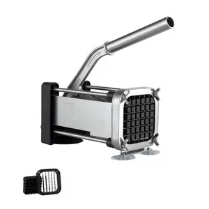 【Summervibes】VEVOR French Fry Cutter,  Potato Slicer with 1/2-Inch Stainless Steel Blade, Manual Potato Cutter Chopper with Suction Cups, Great for Potato, French Fries, Cucumber, Vegetables, Carrot