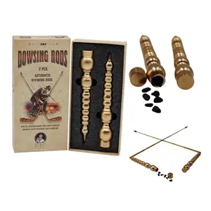 Deluxe Dowsing Rods with Obsidian Crystals