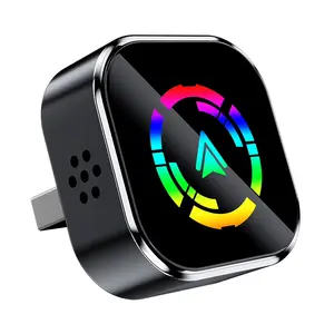 2-in-1 Wireless CarPlay & Android Auto Adapter, Plug & Play CarPlay Dongle Converts Wired to Wireless, Fast Auto-Connect, No Delay, Compact Design for iPhone & Android with USB Port