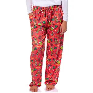 Dreamworks Shrek Women's All Over Tossed Print Christmas Sleep Pajama Pants