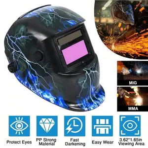 Auto Darkening Welding Helmet (Welding Mask) - Fixed Shade Hood with Blue Light Blocking for TIG, MIG and Grinding, Weldingmask Heavy Duty