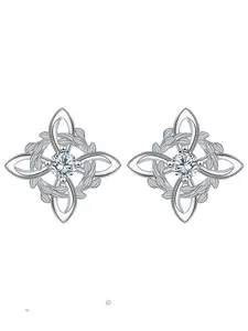 Elegant Celtic Knot Design Ear Studs, High-End Fashion Jewelry for Women, Durable & Stylish Accessory for Daily Wear