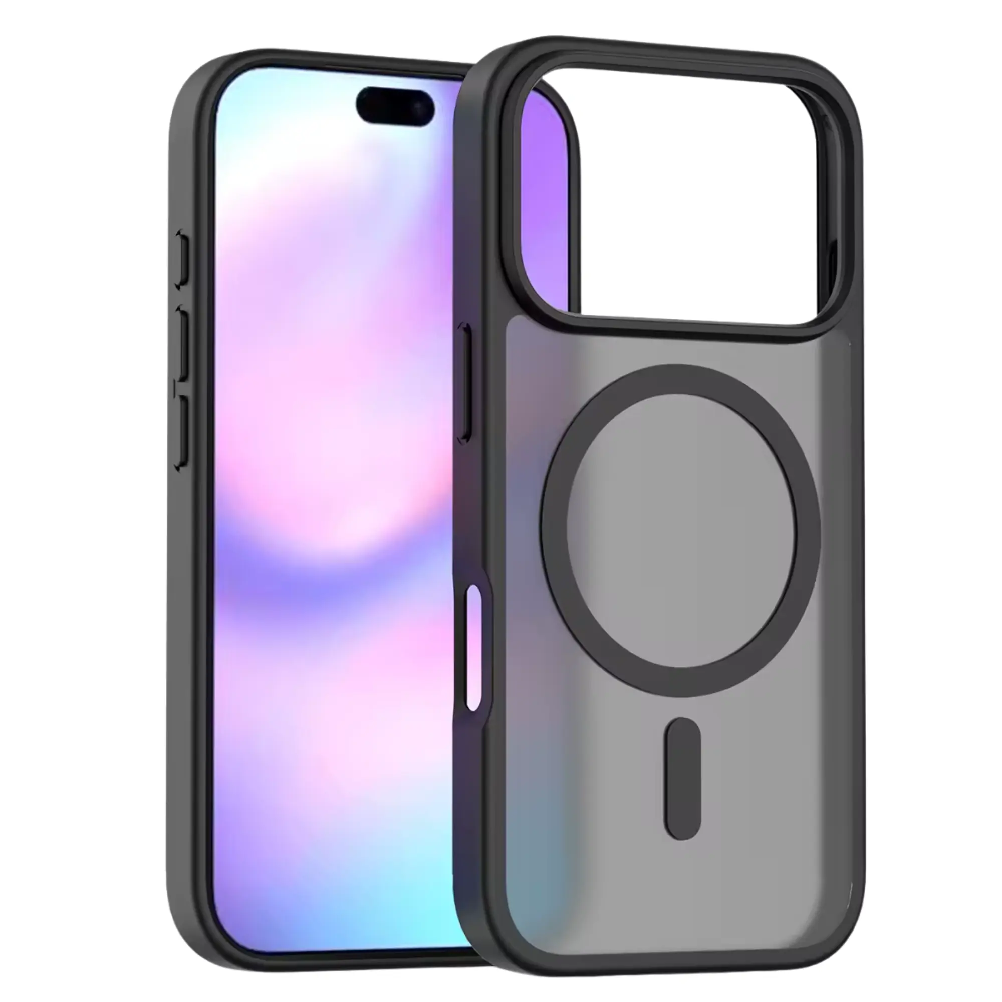 Translucent Matte Case for iPhone 14/15/16/17 Series {Military Grade Drop Protection, Shockproof, Shatter Resistant, MagSafe Compatible Protective Case}