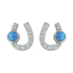 Montana Silversmiths Lightfoot Horseshoe Earrings ER3394