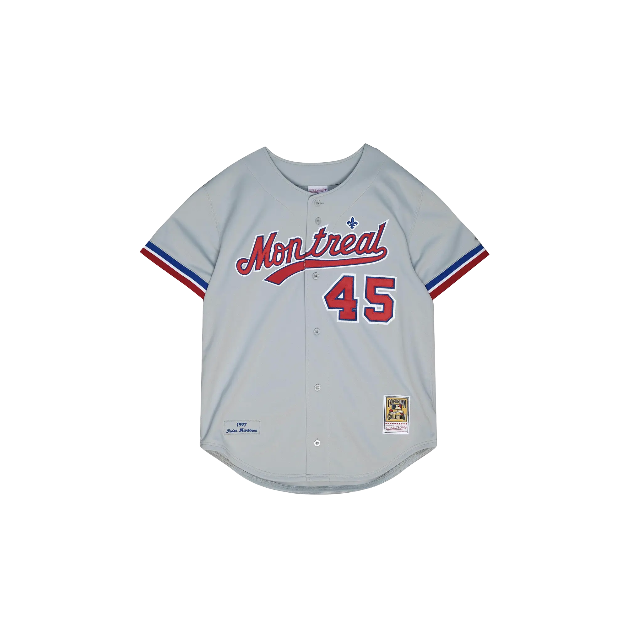 MLB MONTREAL EXPOS COOPERSTOWN AUTHENTIC JERSEY "grey/Red" AJ13367 MEX97PARCHRM
