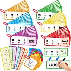 Phonics CVC Word Games & Decodable Flash Cards – Multisensory Speech Therapy Learning Activities for Preschool & Kindergarten Literacy