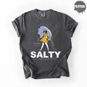 [SALE UP TO 40% ] Salty Girl Tee: Women's Vintage Cotton Blend Comfort Colors T-Shirt