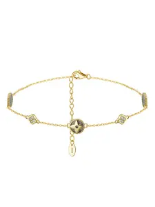 S925 Sterling Silver Four Leaf Clover Design Anklet Ankle Bracelet, Fashionable Anklet for Women & Girls, Trendy All-match & Exquisite Jewelry for Birthday Gift