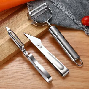 3 In 1 Stainless Steel Peeler Set Amazing Kitchen Tool For Peeling Shredding And More Fit For Home Use