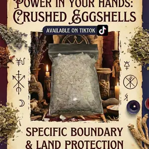 Hoodoo Eggshell Property Spells for Home Protection Blessing and Prosperity with Crushed Eggshells Sacred Herbs and Florida Water Ritual