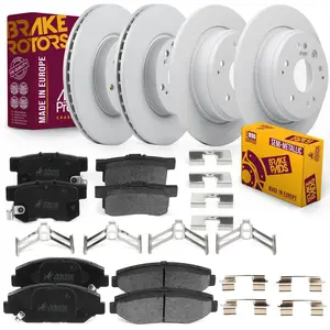 6 PC Front & Rear Brake Rotor & Semi-Metallic Disc Brake Pad Kit 95964MT