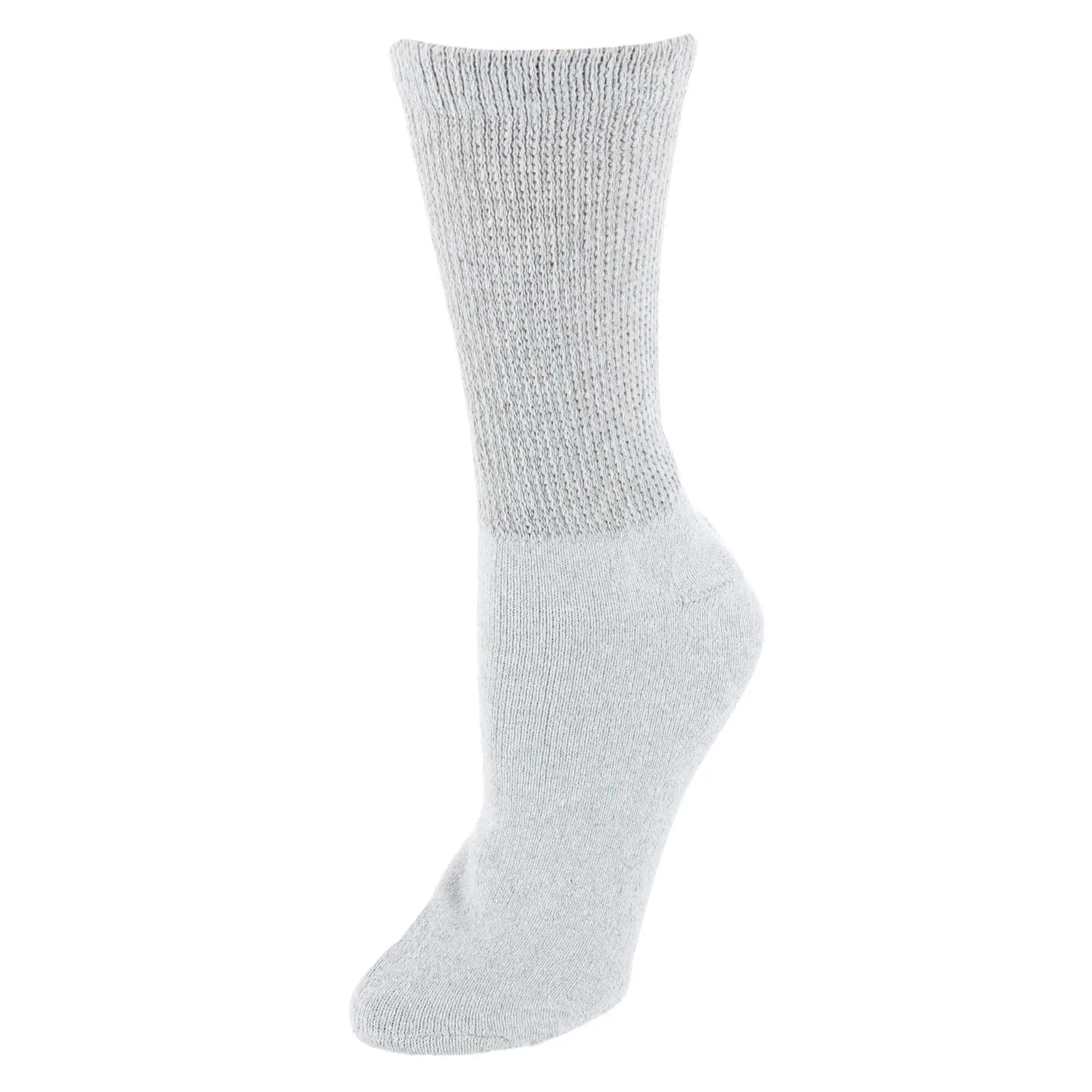 Buruka Women's Crew Comfort Diabetic Socks (3 Pairs), Compression & Support Socks, Everyday, Breathable