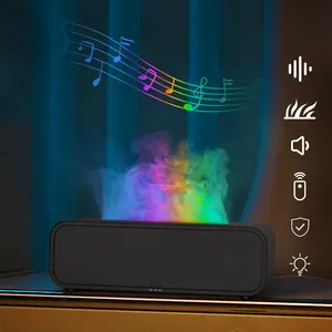 Simulated Flame Aromatherapy Diffuser, USB Powered 250ml Aromatherapy Diffuser with Remote Control, Indoor Mood Light for Home, Office
