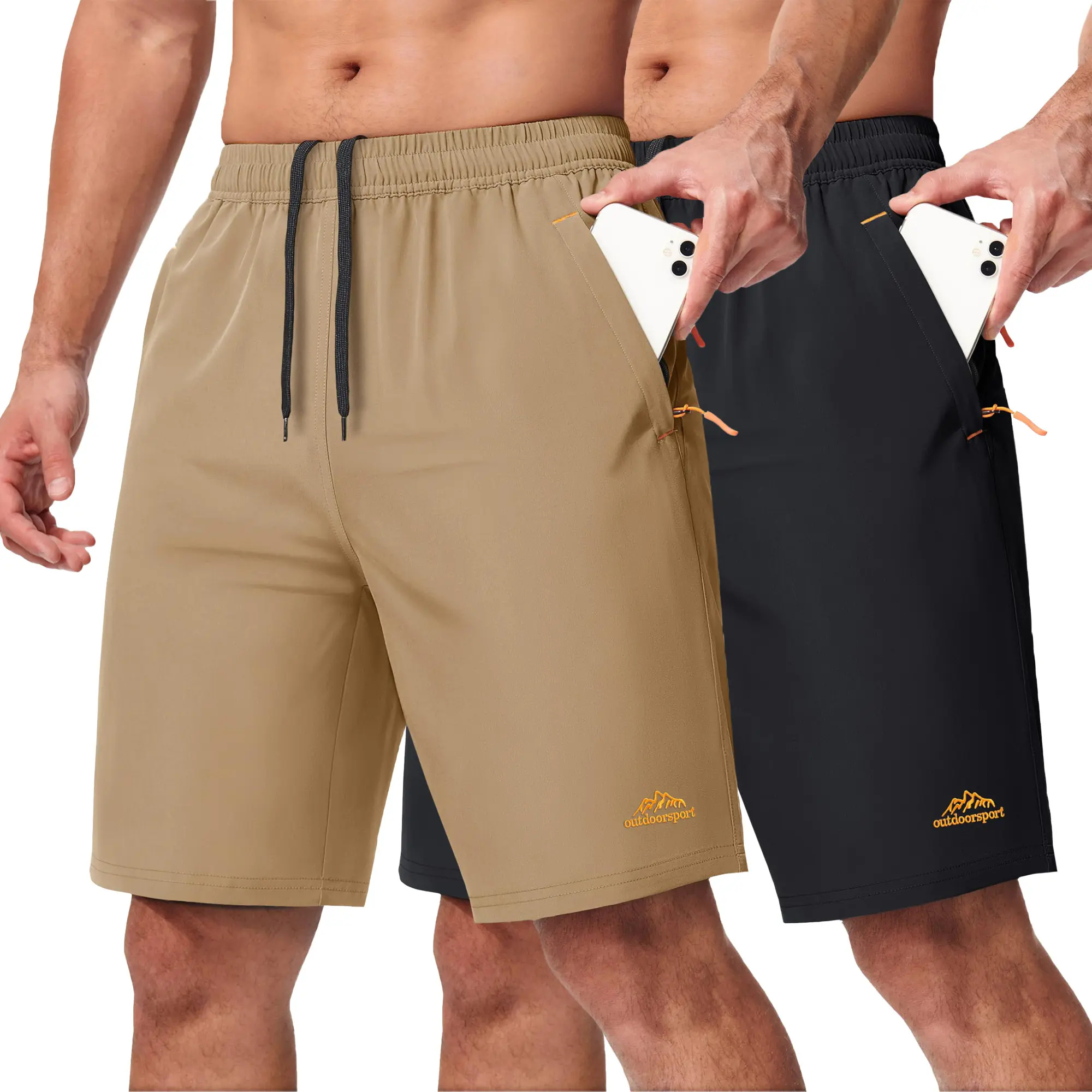 Size 34, Khaki+Black