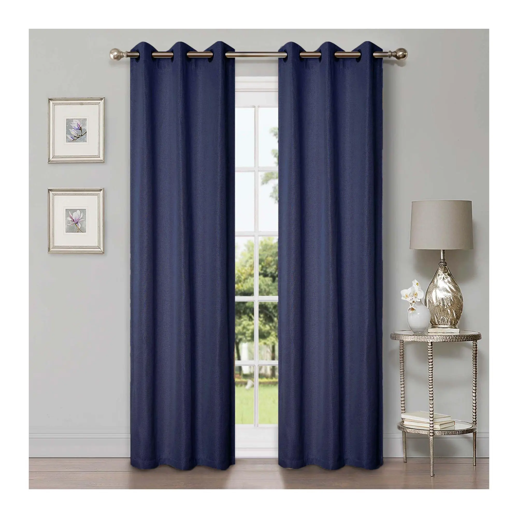 Superior Linen Modern Blackout 2-Piece Curtain Set, 42" x 96"