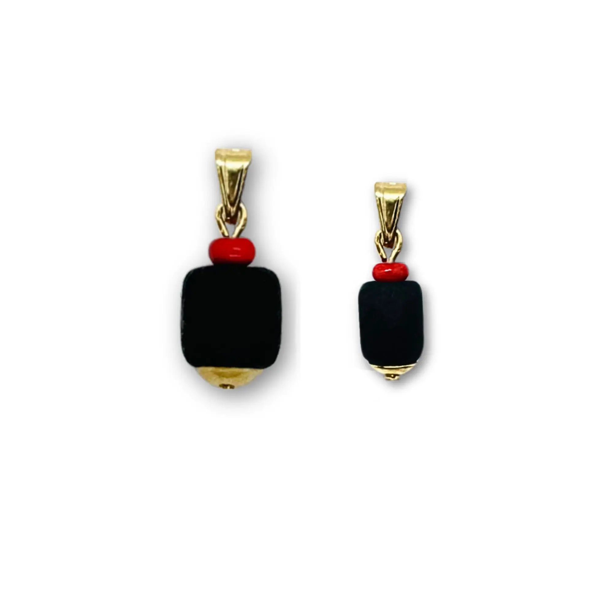 Azabache Powerful Amulet Protective Black Jet Stone Original Azabache Contra El Mal De Ojo with 20 Inches Necklace