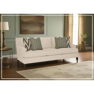 Bernhardt Addison Fabric 3-Seater Sofa in Cream Color