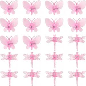 20 count Butterfly  Orchid Clips,Garden Transparent  Support Clip for Orchid Support Fixed Vine()