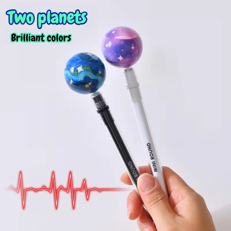 Creative Planet Magnetic Floating Ballpoint Pen Set (2-pack), with Magnetic Suspension and 720° rotation feature for fun and relaxation, ideal for work, study, and entertainment, great gift for any holiday, Creative Stationery