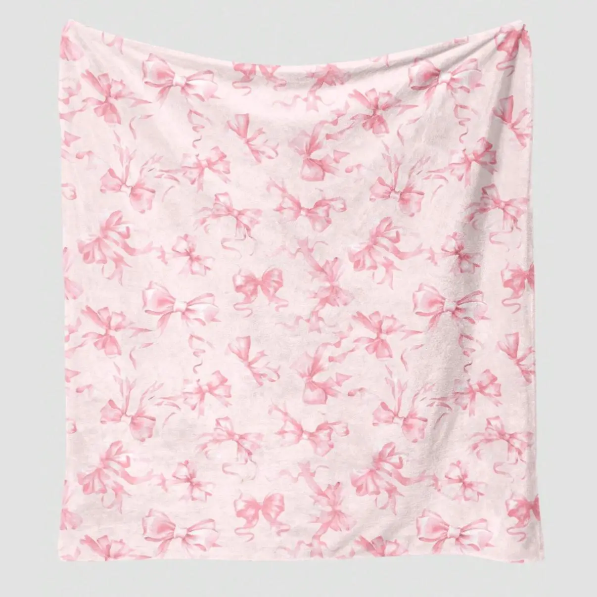 Bowknot Pattern Blanket, 1 Count Soft Warm Throw Blanket, Air-conditioned Room Blanket, Warm Nap Blanket for Home Office Travel