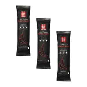 Farmers Market Foods Hot Pepper Siciliano Salami 3 Pack – Wisconsin Made Clean Label Salami, No Added Nitrates or Nitrites, Gluten Free, High Protein, Low Carb, Shelf Stable Spicy Gourmet Meat Snack