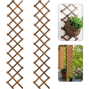 2Packs 13x78in Expandable  Wall Trellis for Climbing  Outdoor - Lattice Panels for Outside Indoor Balcony Patio Garden, Ideal for Ivy, Vines, Clematis, Roses