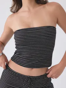Ribbed Tube Top Brami Mid-Length - Strapless Top
