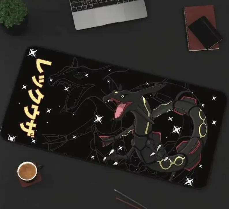 Rayquaza Pattern Desk Mat! Perfect for a Gift, Present, Holiday, Birthday! Japanese Anime – FASTSHIPPING