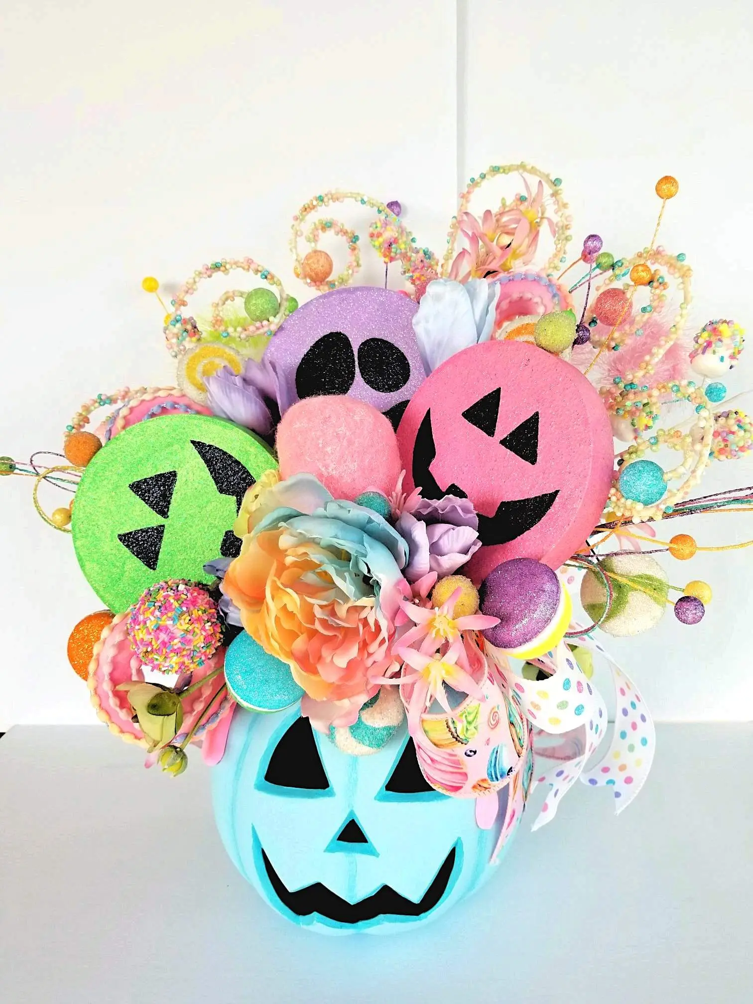 Sweets Halloween Light Up Pumpkin Centerpiece