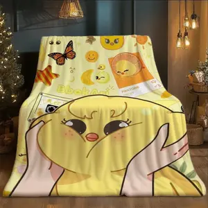 【JIT】One Piece SKZ Felix Printed Flannel Blanket Polyester Blanket - Flannel Style, Soft and Comfortable, Suitable for Sofa, Bed, and Travel, All-Season Use, Machine Washable, Suitable for Camping, Enhances Home Atmosphere