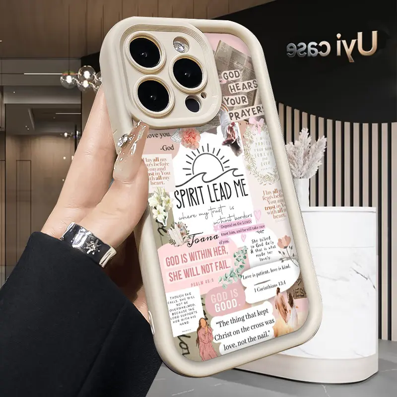 Spirit Lead Me Phone Case for iPhone 17 Air 16 Pro Max 15 Plus 14 13 12 11 X XS Shockproof Silicone TPU Bumper Drop Protection Soft Cover Full Body Protection Smartphone Cellphone