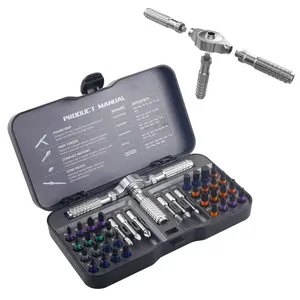 Gift ideas, 40 in 1 Magnetic Ratchet Screwdriver Set, Ratcheting handle, DIY Home Repair Tool Kit, for Electronics, Bicycle, Furnitures, Magnitizer, Phillips, Slot, Torx, Security Torx, Hex, portable, drill, tools gadgets, tool box Hardware