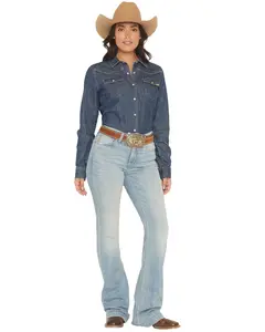 Ariat Women's Marnie Light Wash Slim Trouser Stretch Denim Jeans - 10072964